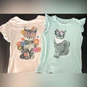 Girls 10/12 Kitty T-Shirts